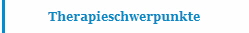 Therapieschwerpunkte